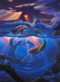 JW sirènes et dauphins océan